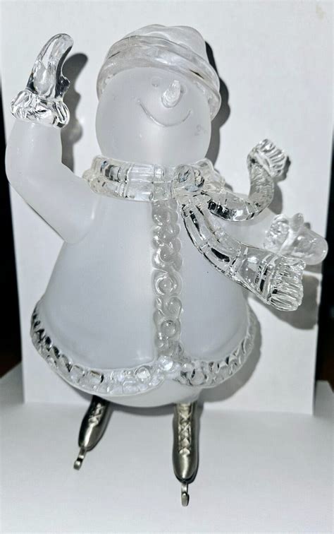 house of loyd snowman checkers set metal|Vintage House of Lloyd Glass and metal Skating Snowman .